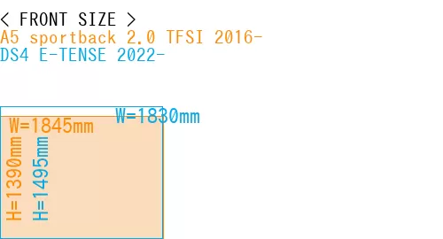 #A5 sportback 2.0 TFSI 2016- + DS4 E-TENSE 2022-